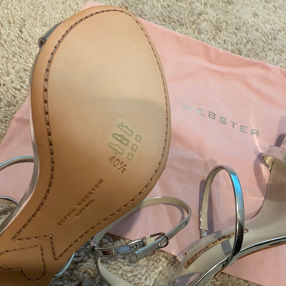 ‼️price is firm‼️Sophia Webster Rosalind crystal silver sandal - Picture 8 of 10